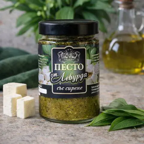 Песто от левурда със сирене