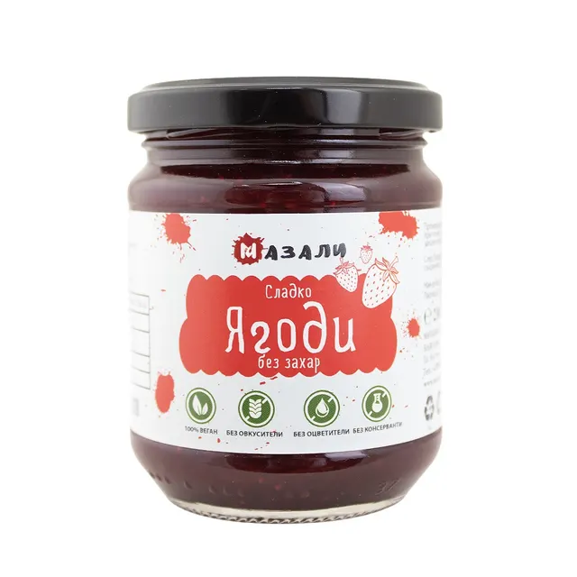 Сладко ягоди без захар 230гр